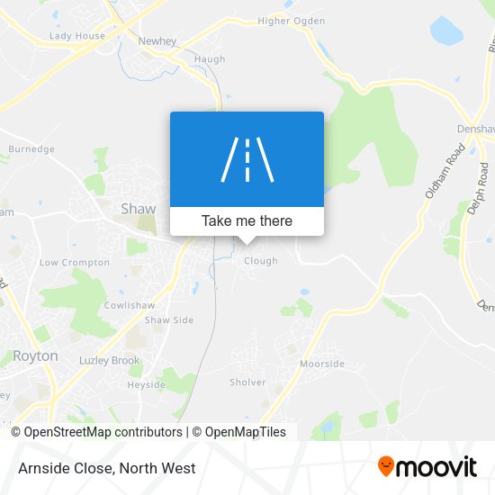 Arnside Close map