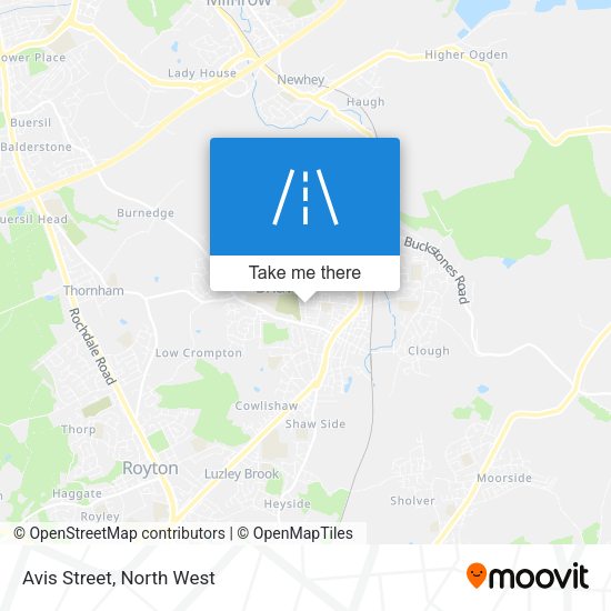 Avis Street map