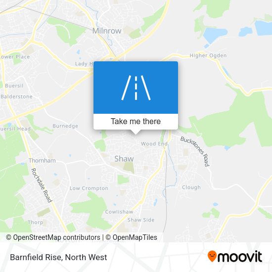 Barnfield Rise map