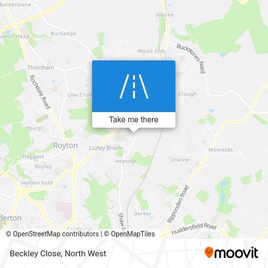 Beckley Close map