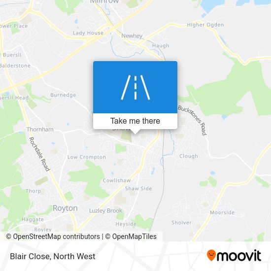 Blair Close map