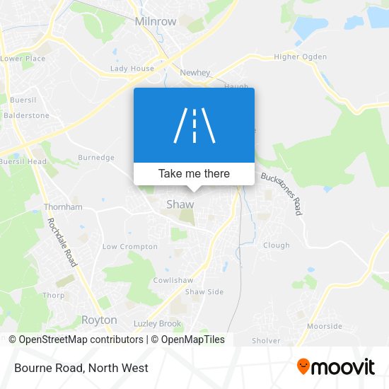 Bourne Road map