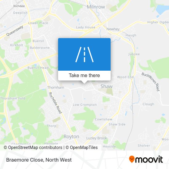 Braemore Close map