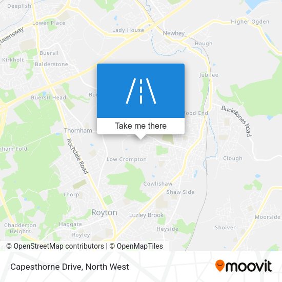 Capesthorne Drive map