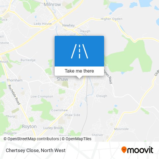 Chertsey Close map