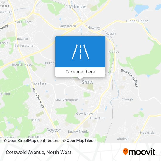 Cotswold Avenue map