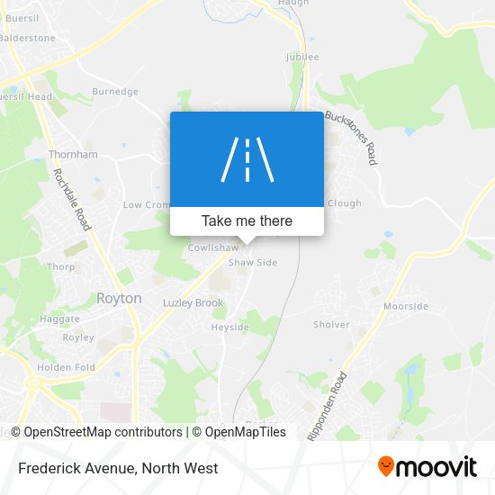 Frederick Avenue map