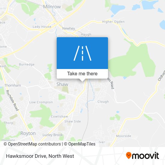 Hawksmoor Drive map