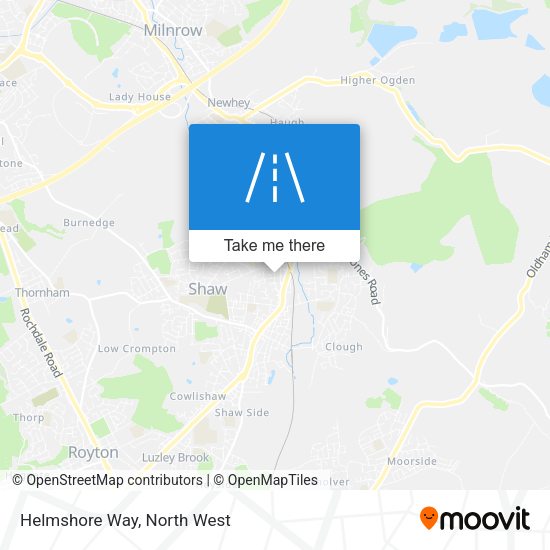 Helmshore Way map