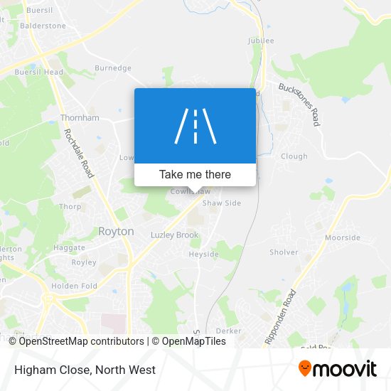 Higham Close map