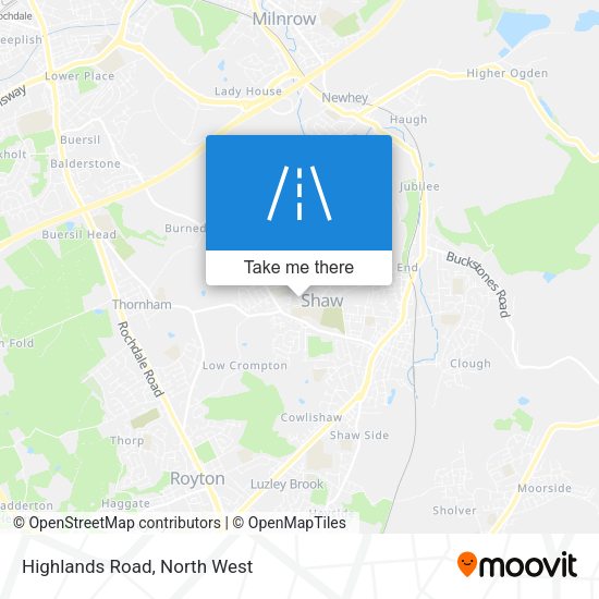 Highlands Road map