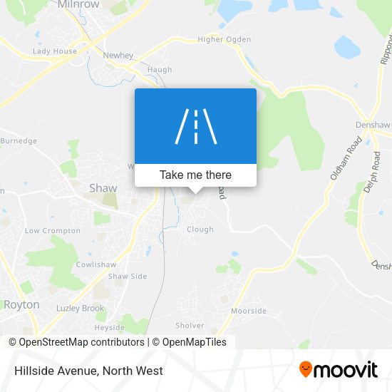 Hillside Avenue map