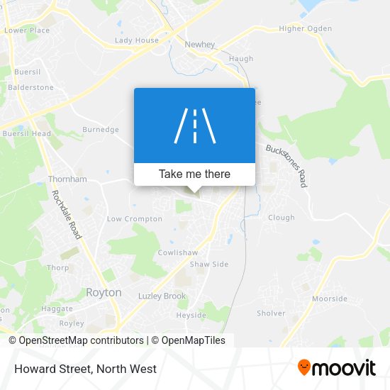 Howard Street map