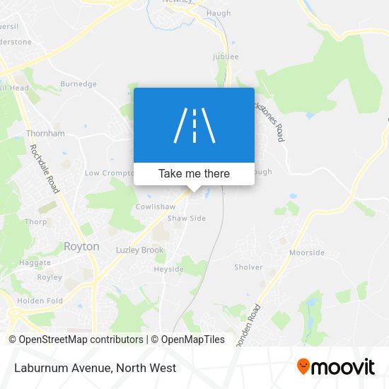 Laburnum Avenue map