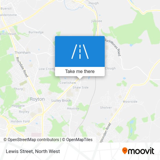 Lewis Street map