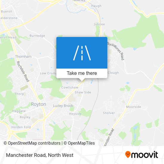 Manchester Road map