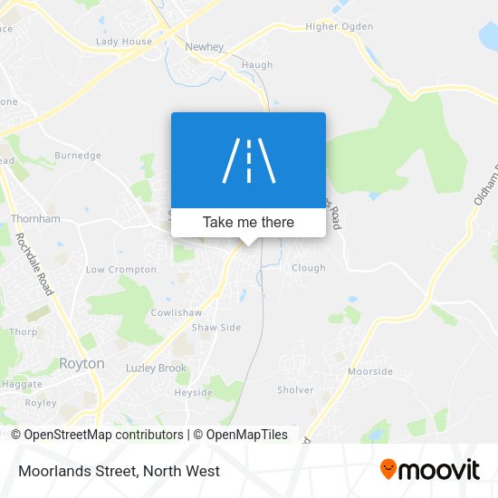 Moorlands Street map