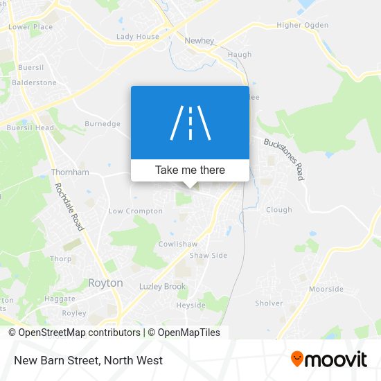 New Barn Street map