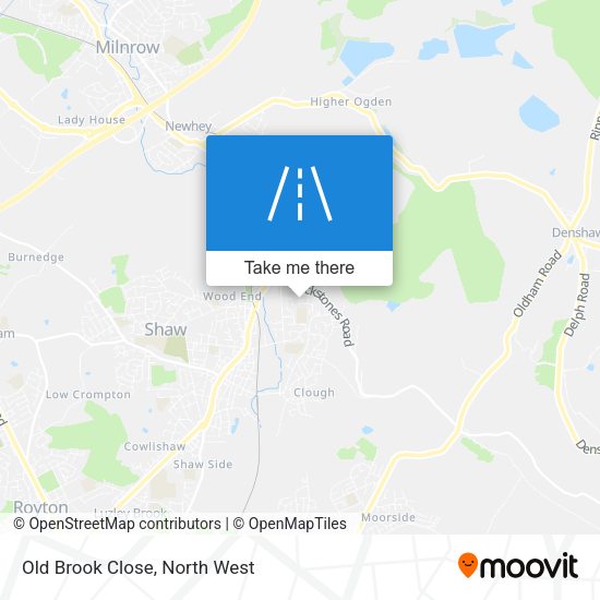Old Brook Close map