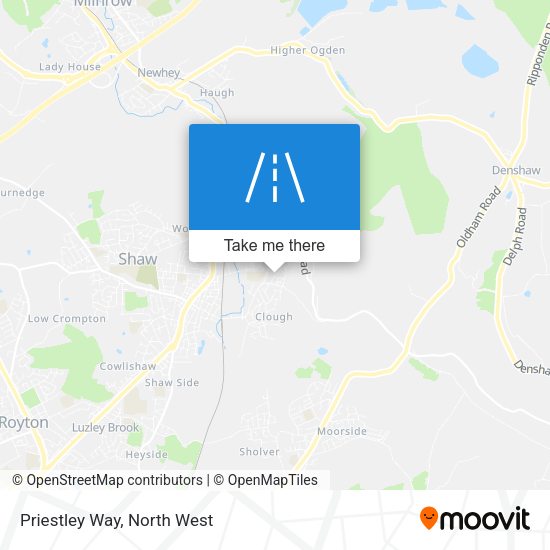 Priestley Way map