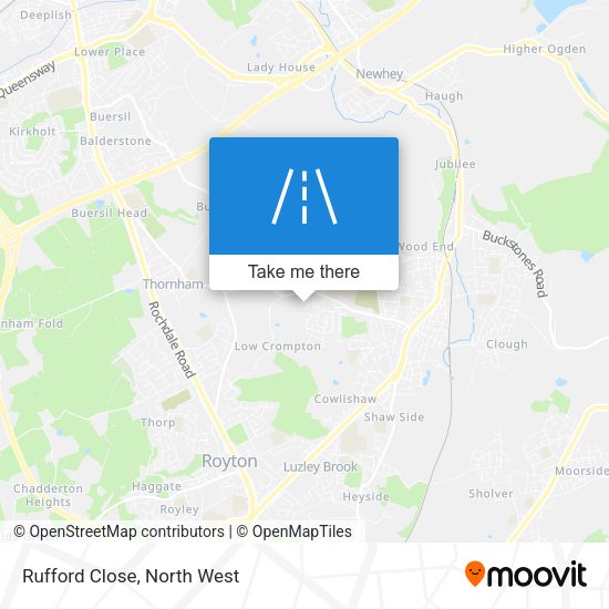 Rufford Close map