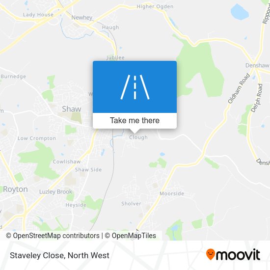 Staveley Close map