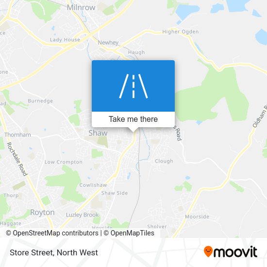 Store Street map