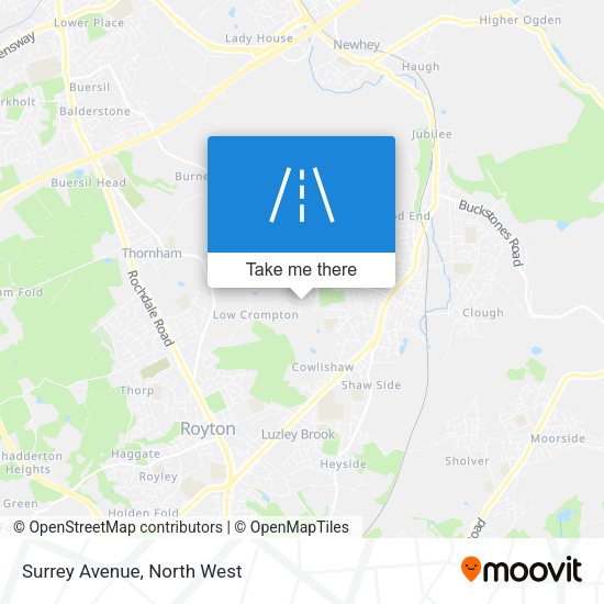 Surrey Avenue map