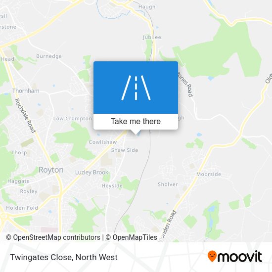 Twingates Close map