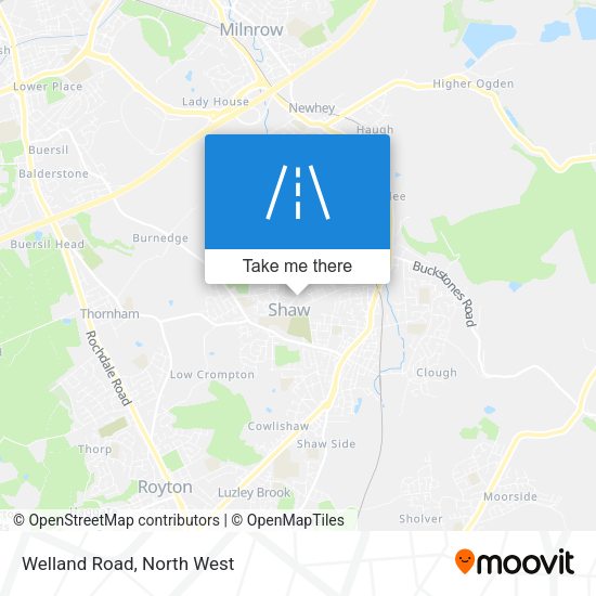 Welland Road map