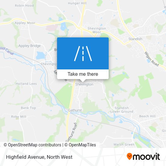 Highfield Avenue map