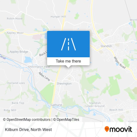 Kilburn Drive map