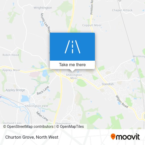 Churton Grove map
