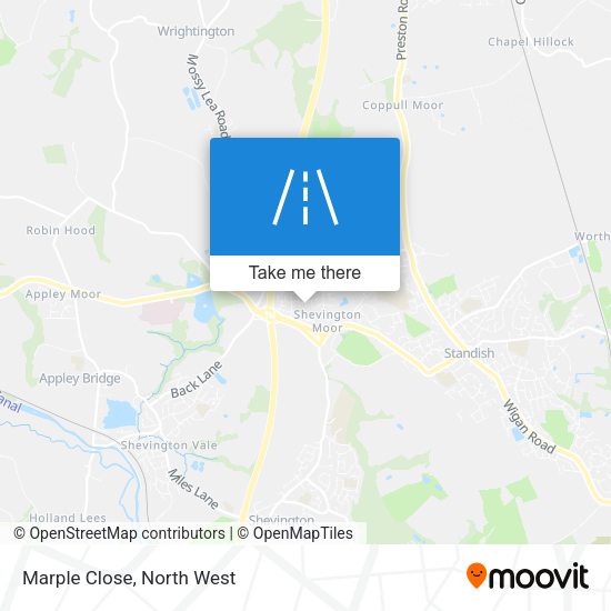 Marple Close map