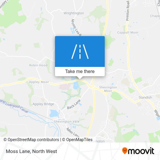 Moss Lane map