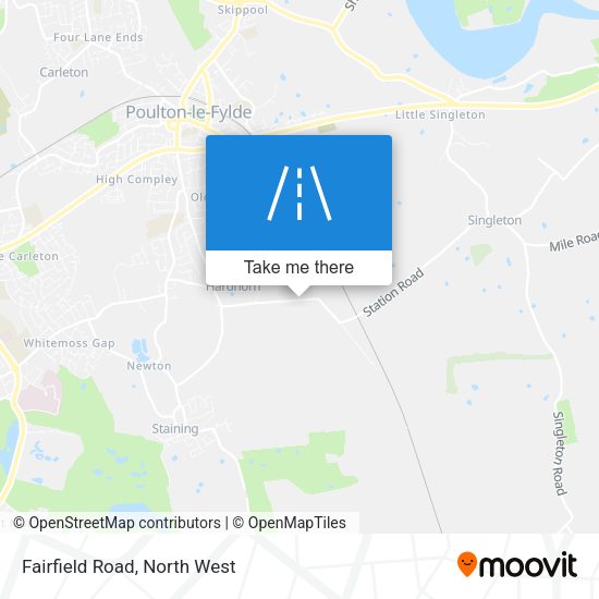 Fairfield Road map