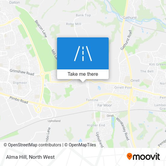 Alma Hill map