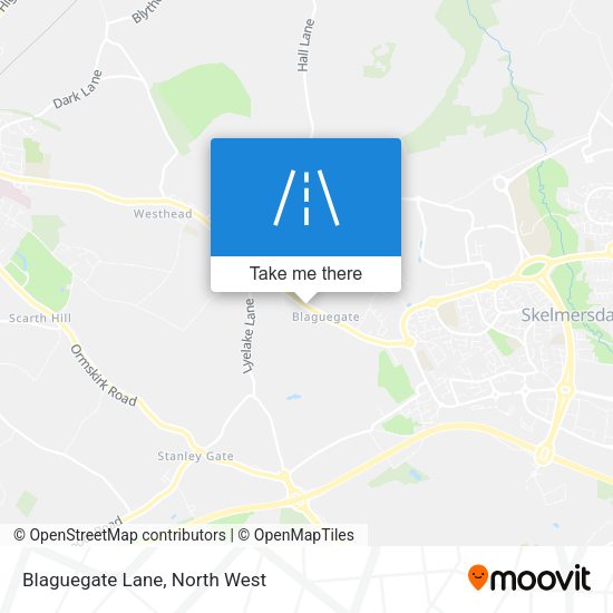 Blaguegate Lane map