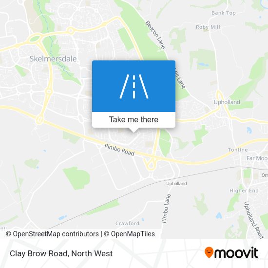 Clay Brow Road map