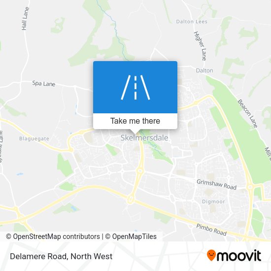 Delamere Road map