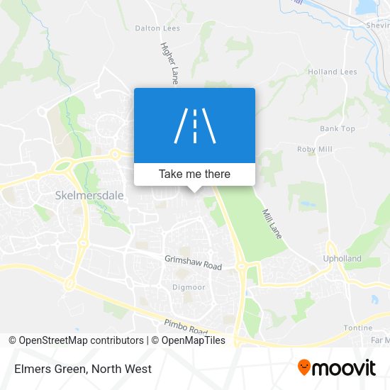 Elmers Green map