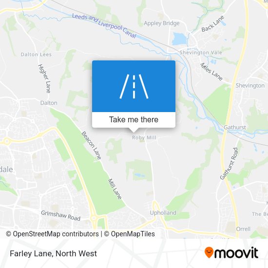 Farley Lane map