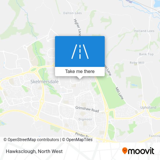 Hawksclough map