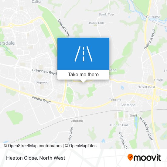 Heaton Close map