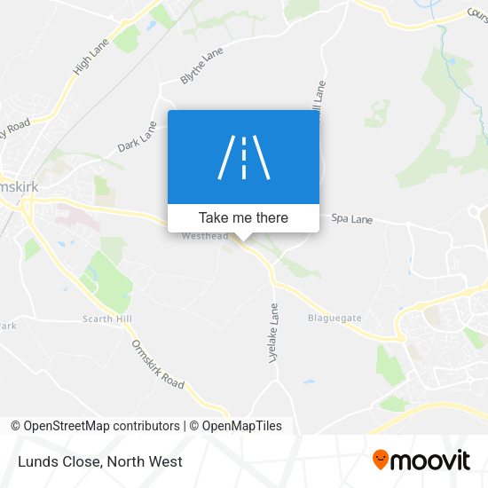 Lunds Close map