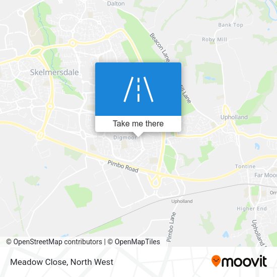 Meadow Close map