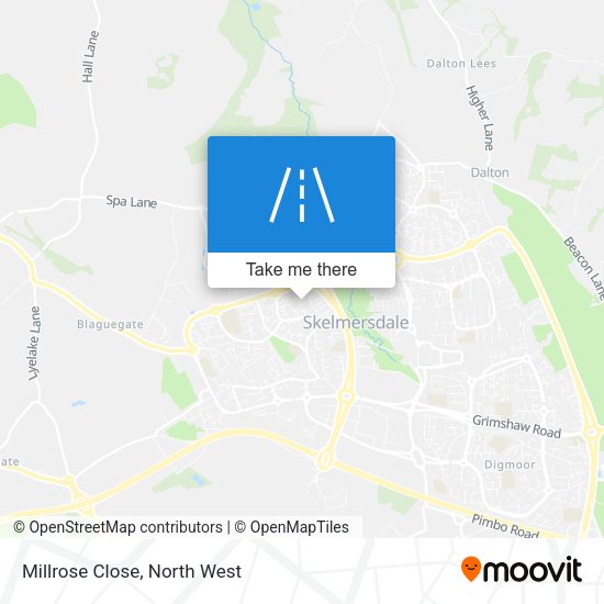 Millrose Close map