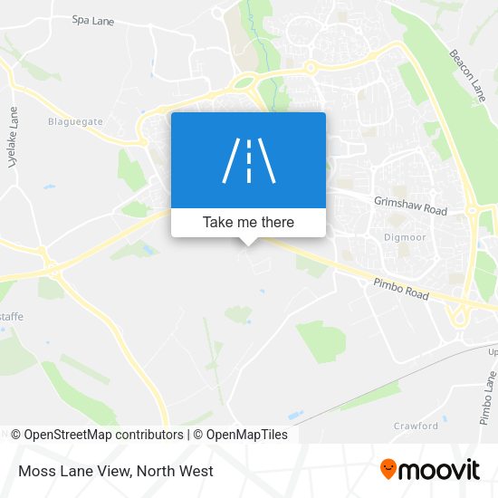 Moss Lane View map