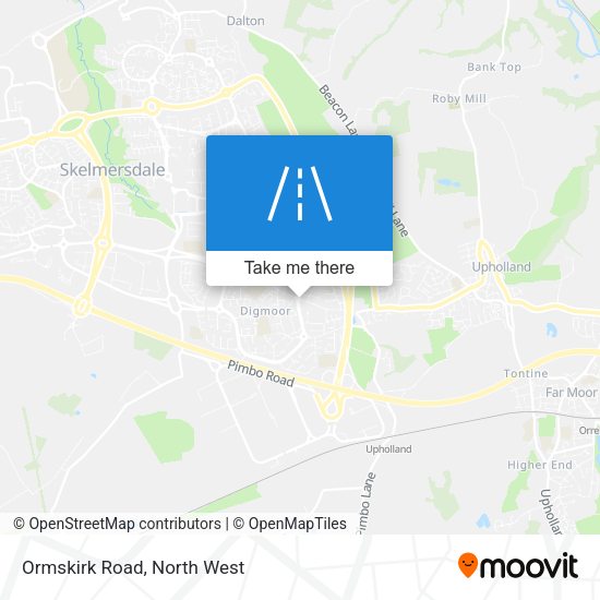 Ormskirk Road map