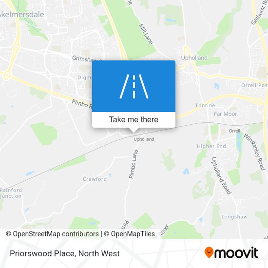 Priorswood Place map